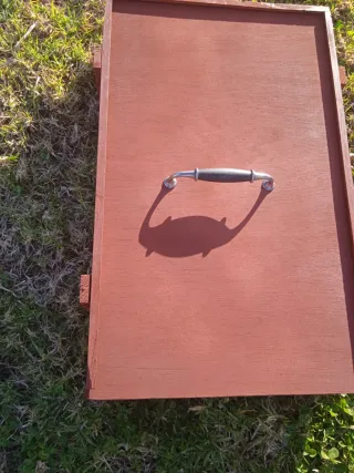 Maletín porta botellas marrón