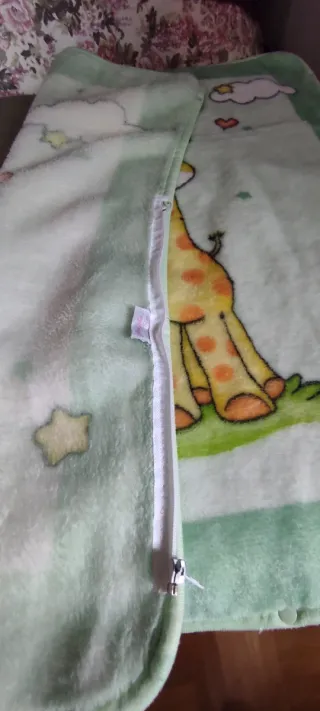 Manta saco bebé jirafa y cebra