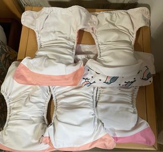 Pañales de tela con inserto. 5 unidades