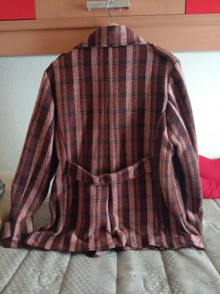 Chaqueta cuadros mujer