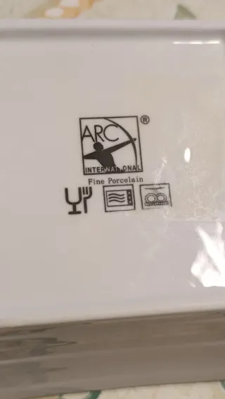 Set de 2 cuencos cuadrados de porcelana