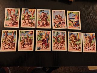 11 cromos Dick en África Central