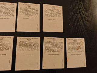 11 cromos Dick en África Central