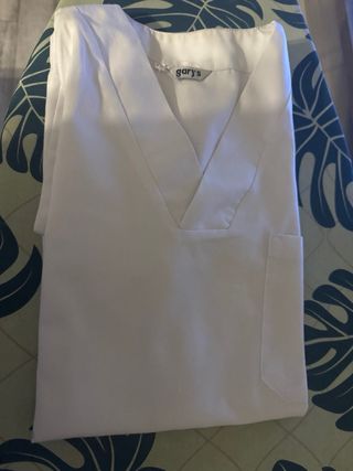 Conjunto sanitario pantalón y casaca blanco