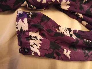 Vestido Zara estampado berenjena