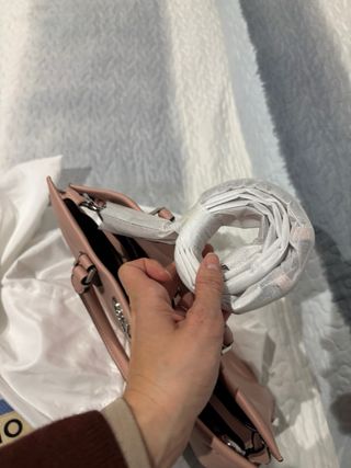 Bolso Calvin Klein Rosa y Plateado