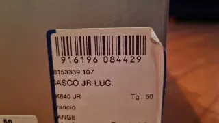 Casco sci Lange arancione con mascherina