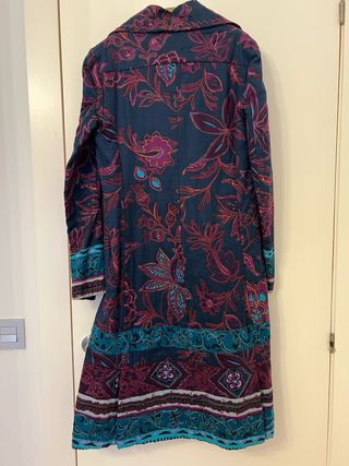 Abrigo Dehry estampado azul marino