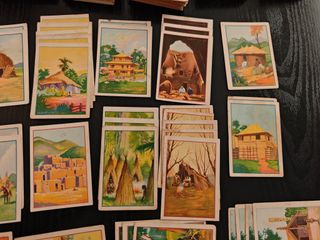 46 Cromos Casas Mundo Chocolate Ortí Pie