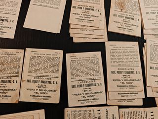 46 Cromos Casas Mundo Chocolate Ortí Pie