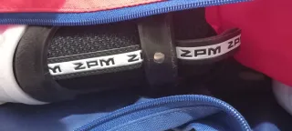 Patines seminuevos en línea negros y blancos