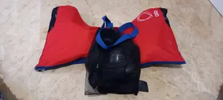 Patines seminuevos en línea negros y blancos