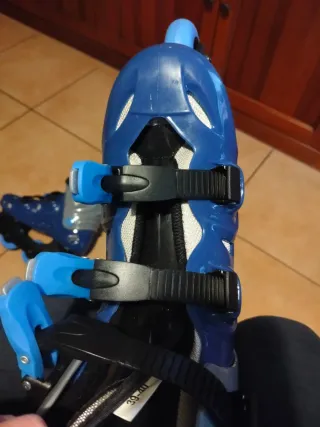 Pattini a rotelle unisex blu e grigi