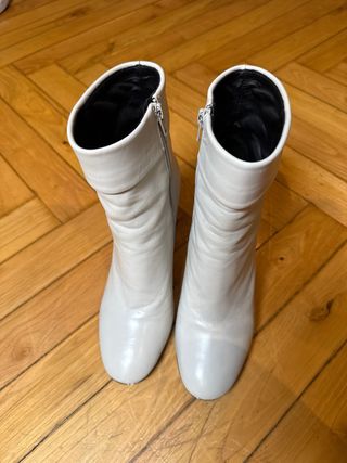 Botines Piel Jonak Blancos Talla 38