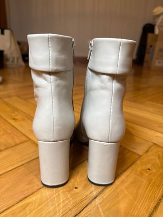 Botines Piel Jonak Blancos Talla 38