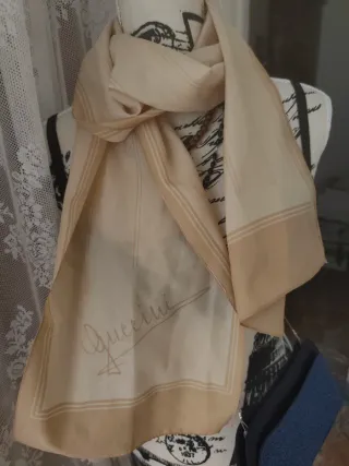 Foulard Guccini Beige e Oro