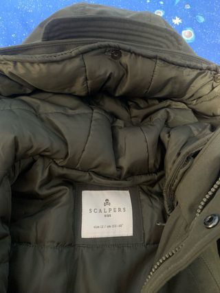 Parka Scalpers niño verde militar