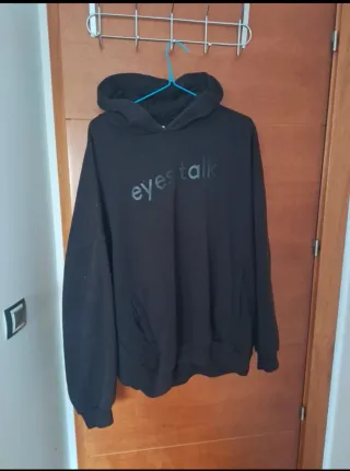 Sudadera Bershka Oversize Negra Talla M