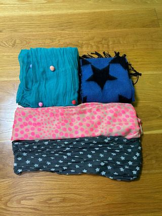 Pack 4 bufandas estampadas