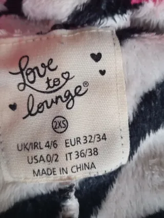 Pijama Cebra Talla M