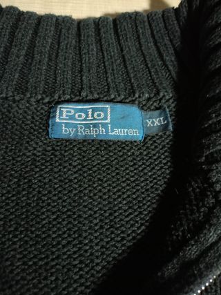 Jersey Ralph Lauren Media Cremallera Negro XXL