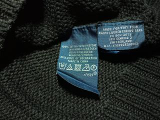 Jersey Ralph Lauren Media Cremallera Negro XXL