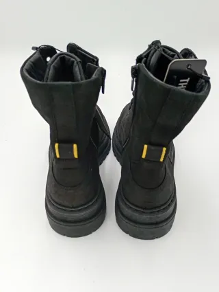 Stivali neri stringati in pelle Lyle & Scott n. 37