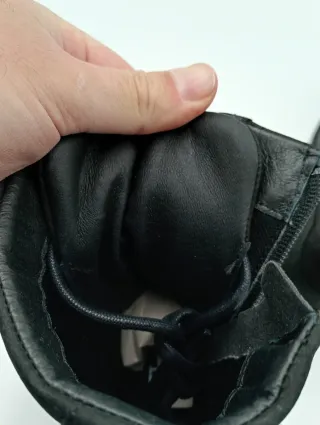 Stivali neri stringati in pelle Lyle & Scott n. 37