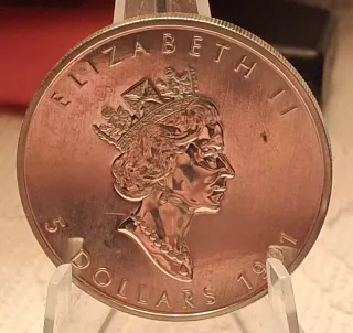 Canada 5 Dollari 1991 Foglia d'Acero