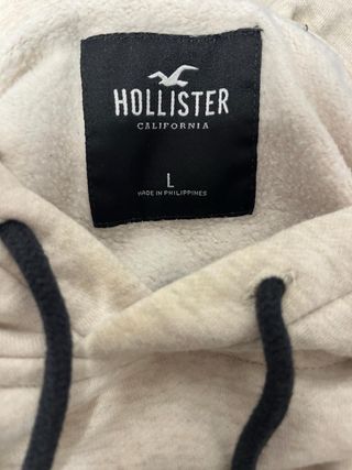 Sudadera Hollister Beige, talla L