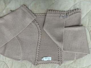 Vestido ceremonia niña blanco y rosa