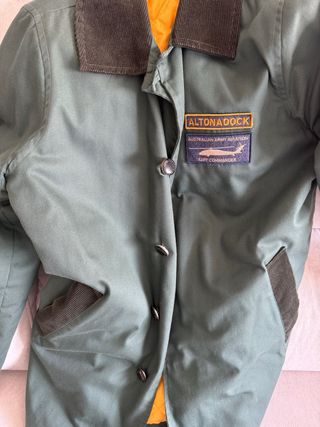 Abrigo Altonadock Verde Talla M, como nuevo