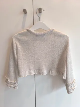 Bolero comunión Amaya, color beige. Talla 10 años