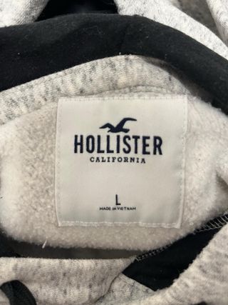 Sudadera Hollister Gris, talla L