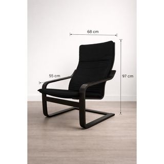 Sillón Poäng negro Ikea