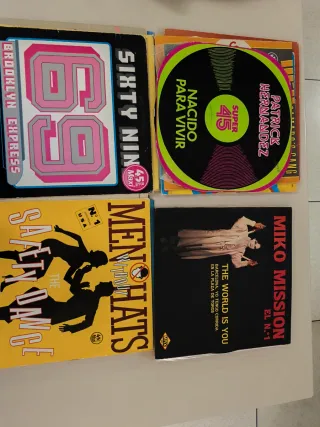 Lote 17 vinilos maxi singles 45 formato grande