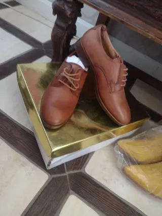 Zapatos de vestir café talla 37