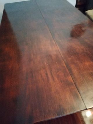 Mesa antigua de madera para 6 personas