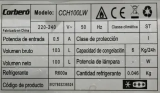 Arcón Congelador Corberó 100L