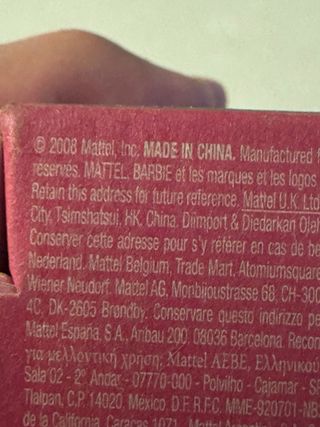 Barbie Pollicina Margherita 2008 Mattel