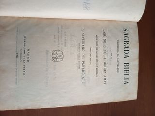 Sagrada Biblia Antigua  1928