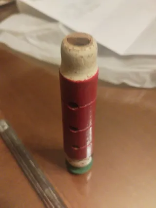 2 Flautas Infantiles Metal y Madera