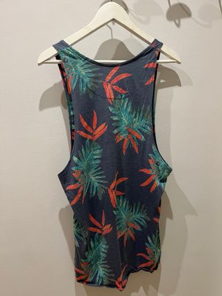 Camiseta tirantes Jack & Jones palmeras S