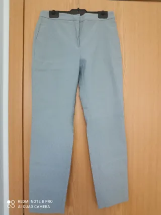 Pantalón elástico Zara, azul