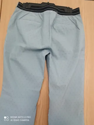 Pantalón elástico Zara, azul
