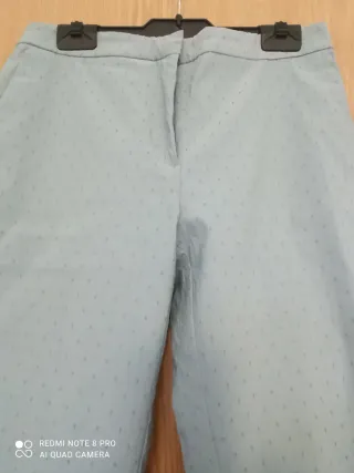 Pantalón elástico Zara, azul