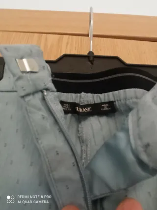 Pantalón elástico Zara, azul