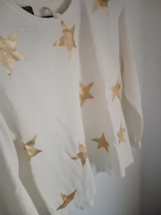 Sudadera estrellas doradas talla L