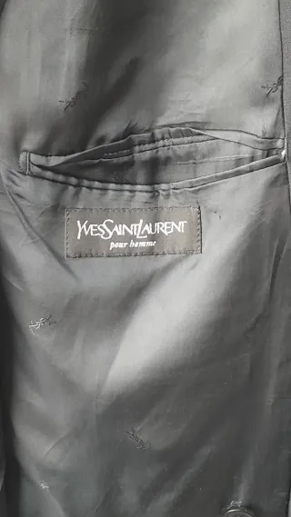 Blazer cruzado YSL azul marino hombre T 52