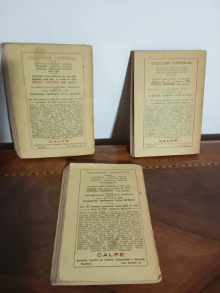 3 Libri Antichi Collezione Universale 1920